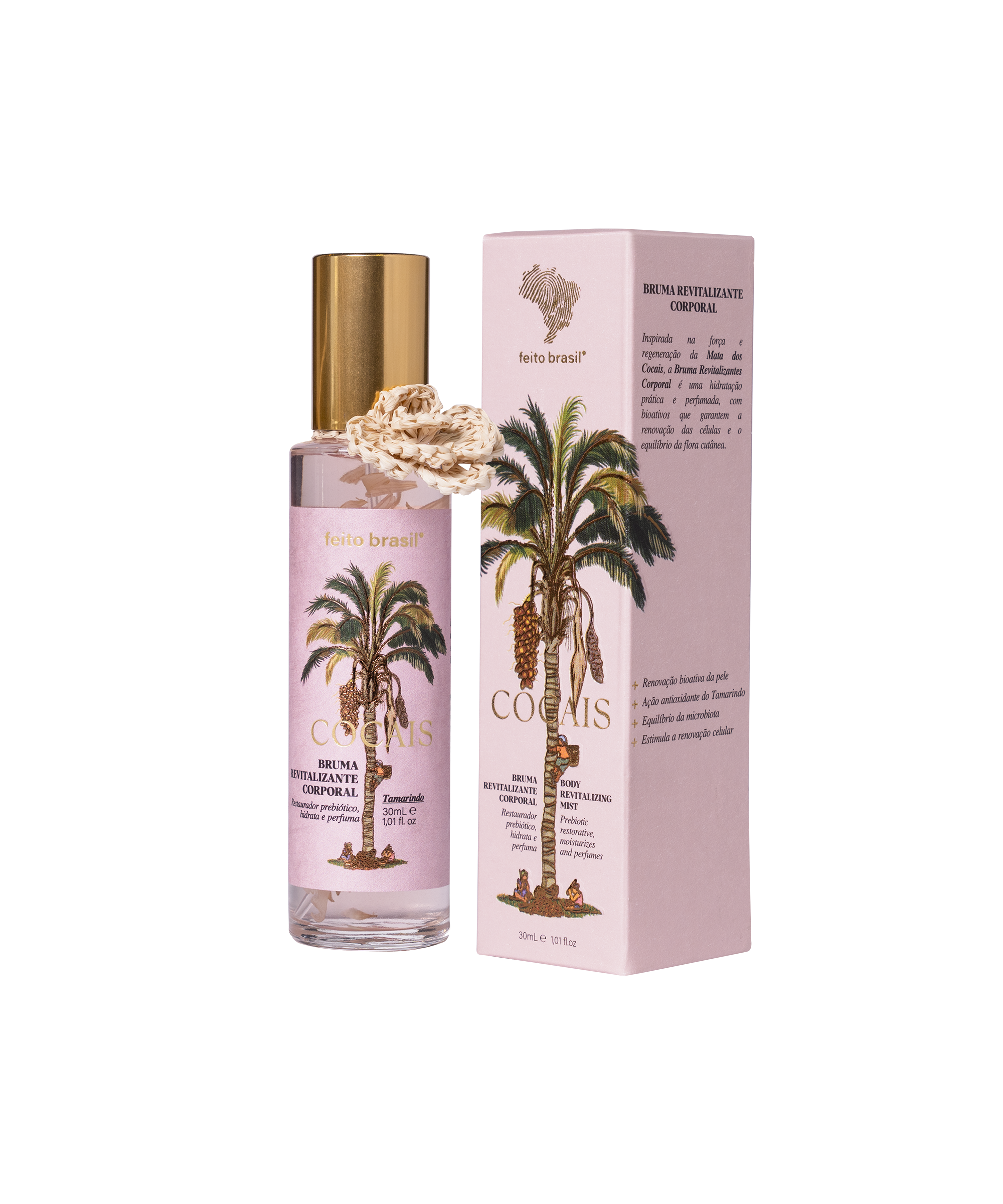 Foto do Perfume Feminino COCAIS em tamanho miniatura, Brinde Corporativo de Luxo da marca feito brasil.
