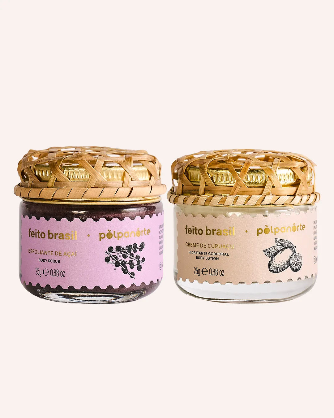 Kit Mini Esfoliante de Açaí + Mini Creme de Cupuaçu