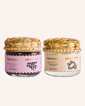 Kit Mini Esfoliante de Açaí + Mini Creme de Cupuaçu