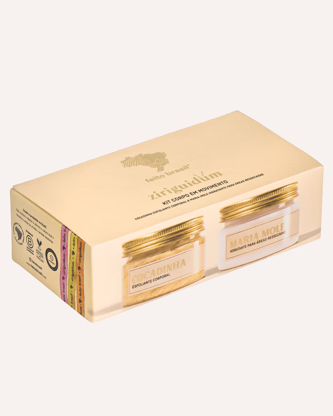 Presente vegano com Hidratante e Esfoliante brasileiros da marca feito brasil, perfeitos para dar em dia das mães, namorados, amigos ou natal.