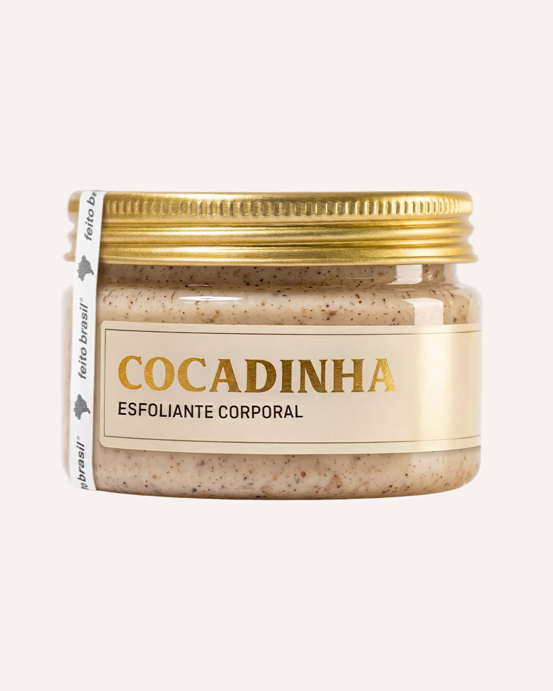 Esfoliante Corporal inspirado na Cocada e doce de coco com textura cremosa e alta hidratação.