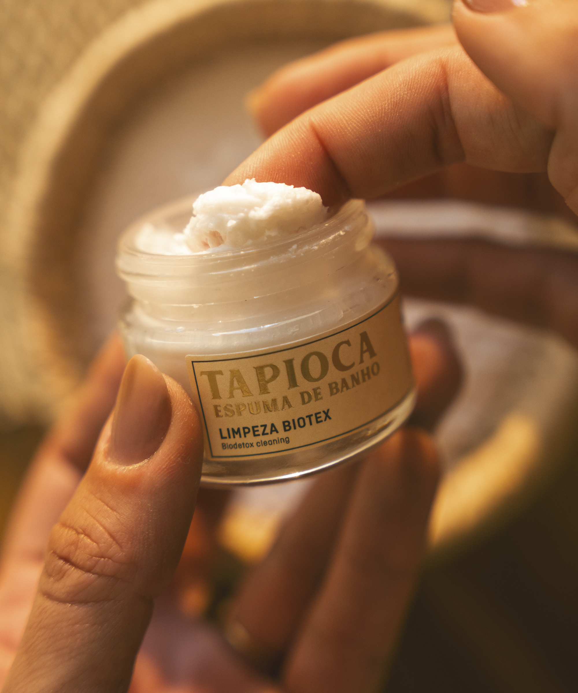 Mini Tapioca Espuma de Banho Limpeza Biodetox