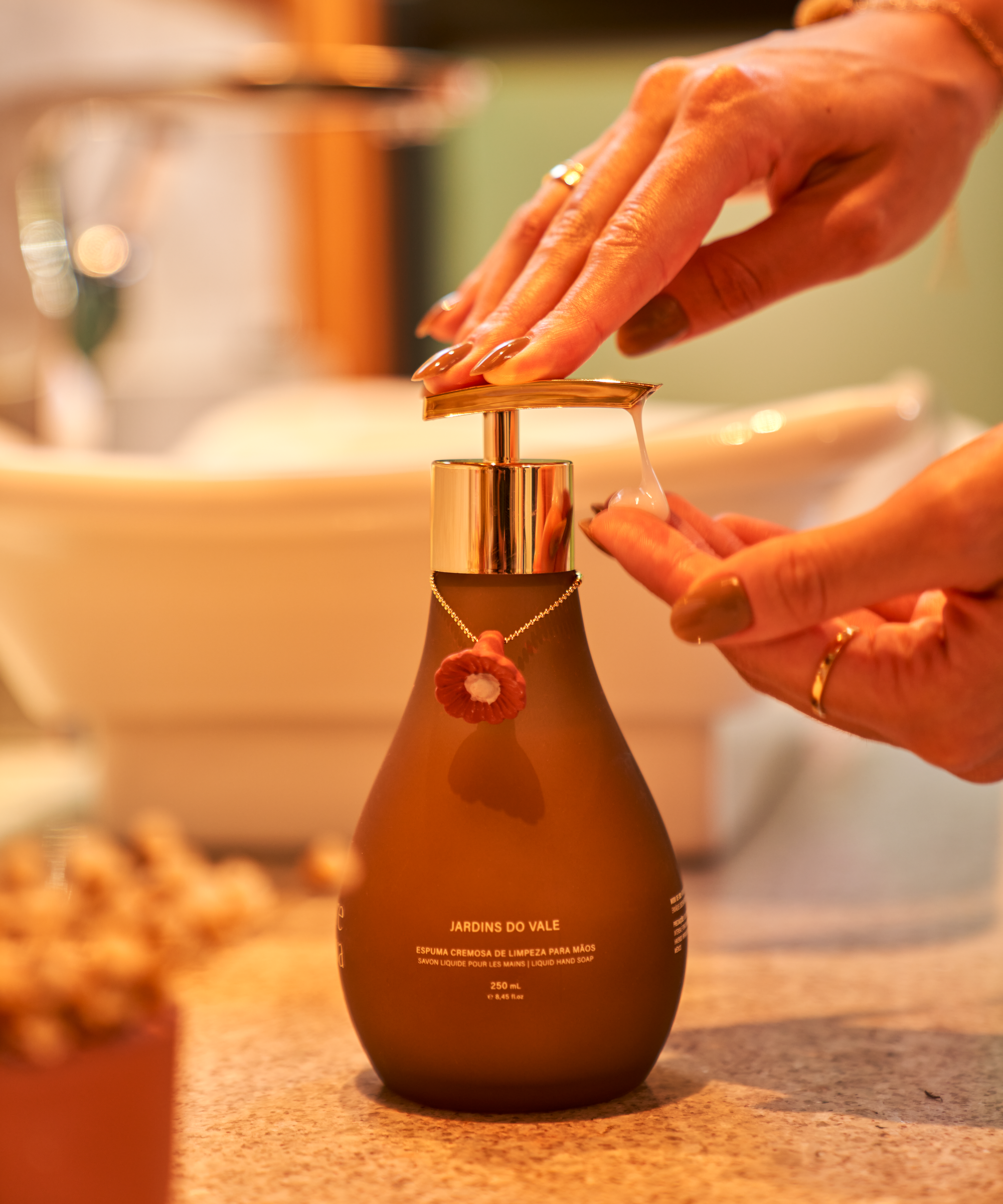 Espuma Cremosa de Limpeza para Mãos - Jardins do Vale