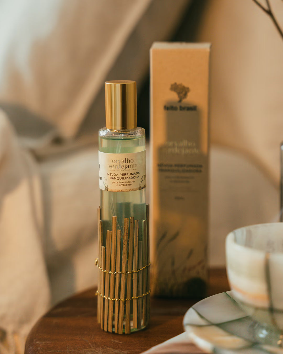 Home Spray para uso em fronhas, travesseiros, colchas, cama, lençol com perfume suave e relaxante.