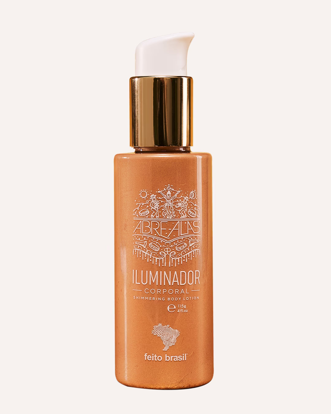 Iluminador Corporal Dourado feito brasil com efeito Bronze realçador de bronzeado que não transfere na roupa