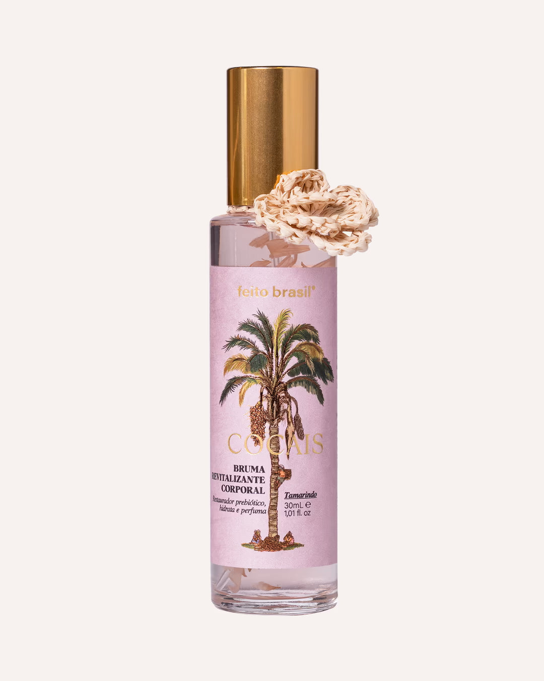Miniatura da Bruma Revitalizante Cocais 30ml ideal para levar na bolsa travel size visto de frente