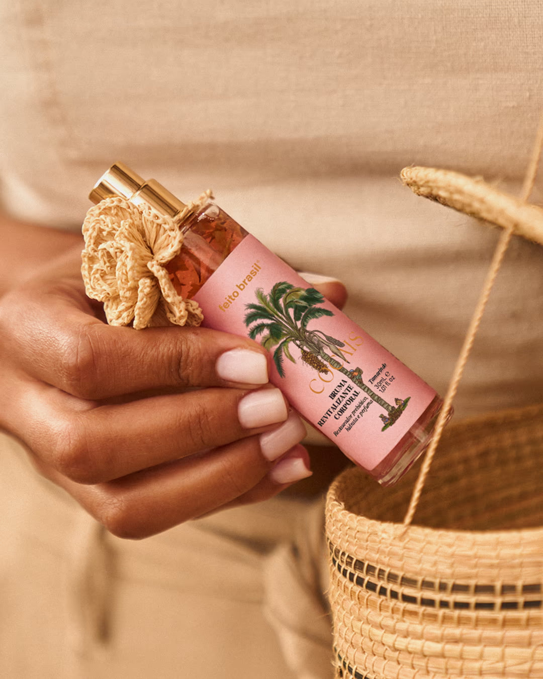 Miniatura da Bruma Revitalizante Cocais 30ml ideal para levar na bolsa travel size