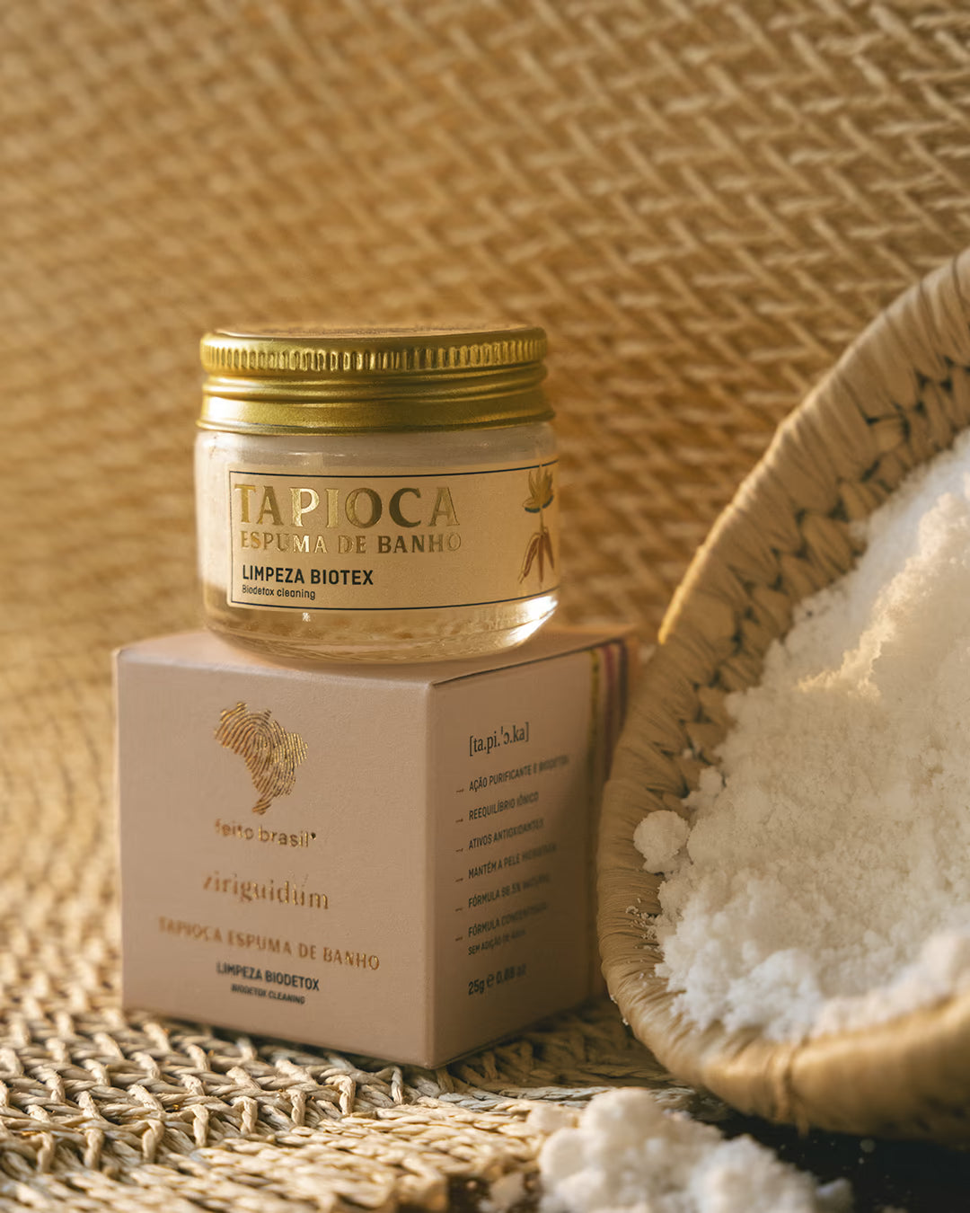 Miniatura para viagem da Tapioca Espuma de Banho Cremosa da feito brasil ideal para amenities e hotelaria.