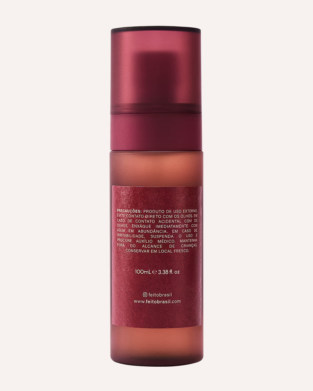 Bruma Floral Hidratante 100ml com fórmula segura, testada dermatologicamente.